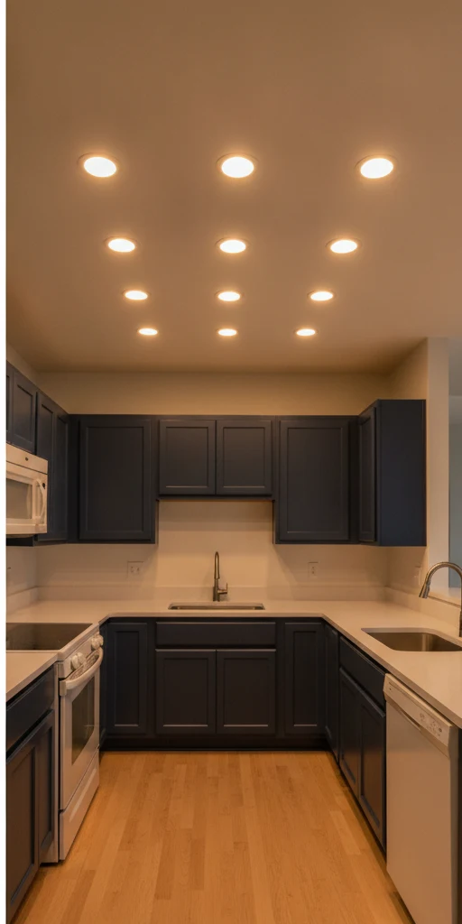 Recessed Lighting in Chevy Chase Kitchen after - Chevy Chase, Lexington KY