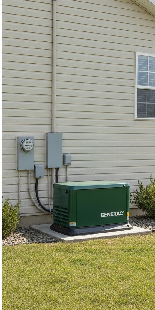 22kW standby generator and automatic transfer switch installed in Tates Creek Lexington KY